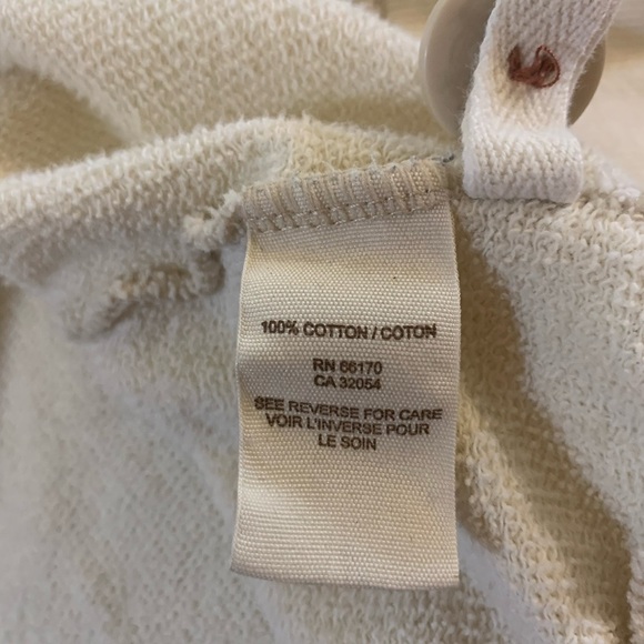 Free People Cream Oversized Hooded Jacket - Picture 4 of 5
